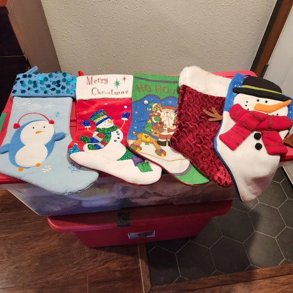 Christmas Decor Random Pieces Stockings Tree Topper Star - Picture 4 of 14